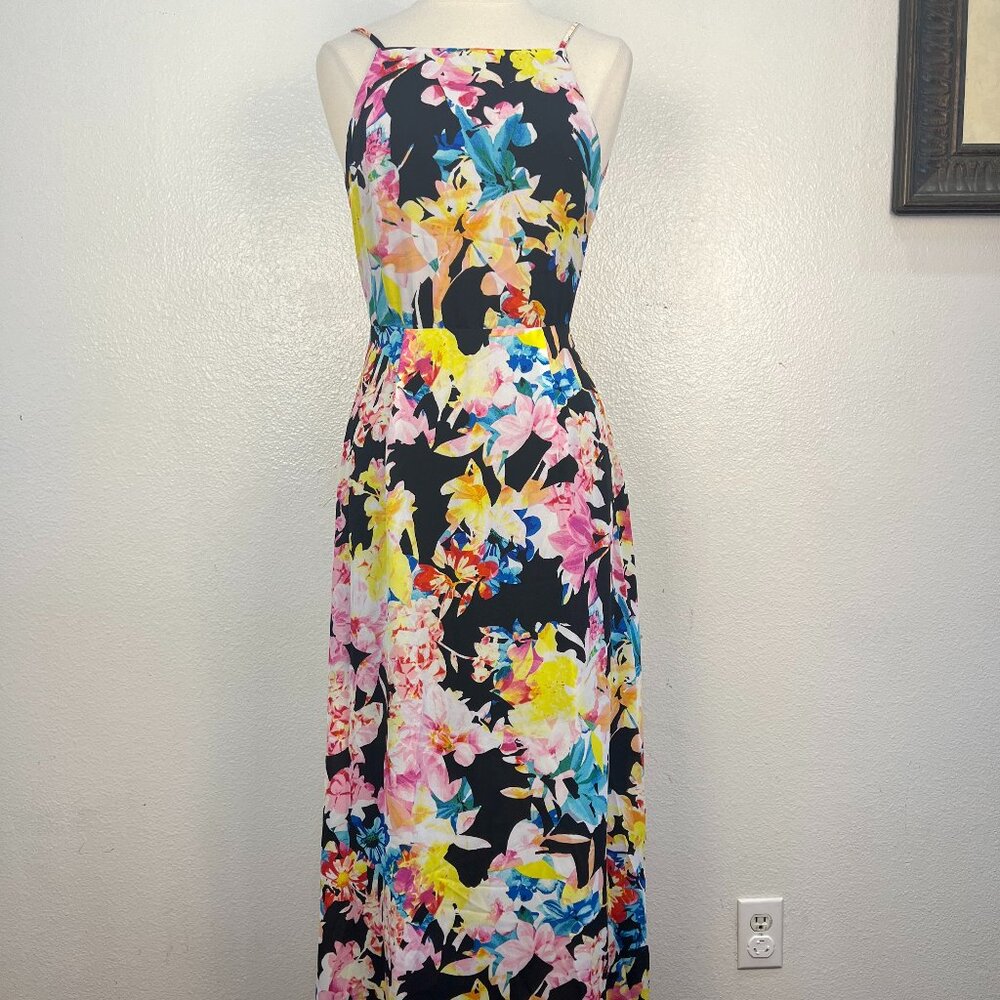 Urban Girl Women's Summer Multicolor Floral Maxi Dress M